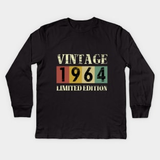 Funny Vintage 59 Birthday Decorations Men 59th Day 1964 Birthday man and women Kids Long Sleeve T-Shirt